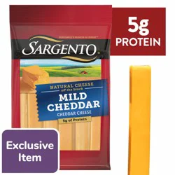 Sargento Mild Cheddar Cheese Sticks, 12-Count, 9 oz
