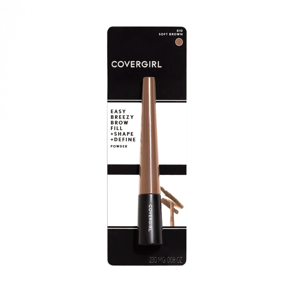 slide 6 of 9, Covergirl Easy Breezy Brow Powder - 810 Soft Brown, 0.024 oz