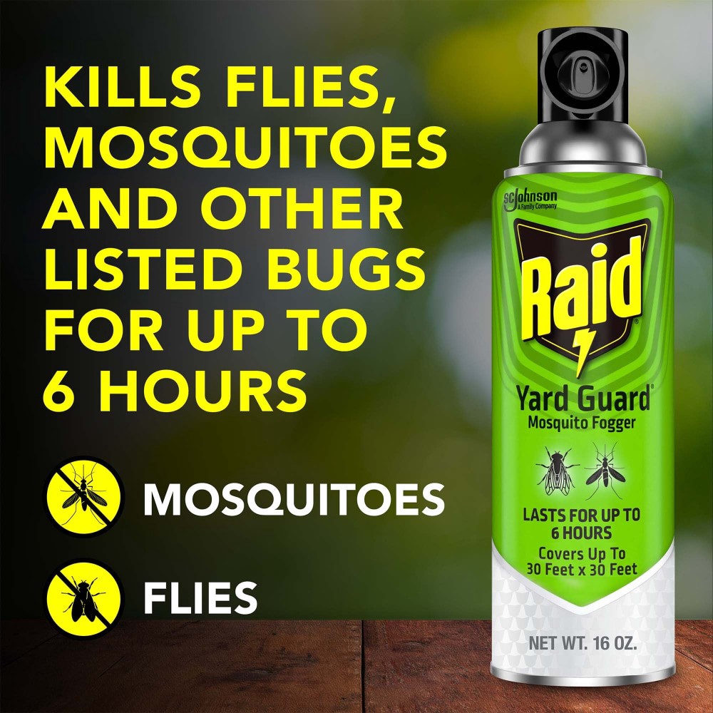 slide 2 of 6, Raid Yard Guard Mosquito Fogger 16 oz, 16 oz