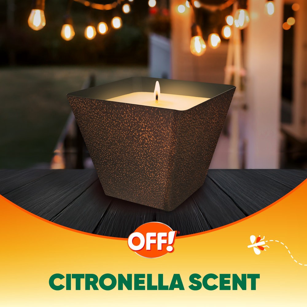 slide 3 of 6, OFF! Scented Citronella Candle, Backyard Outdoor Candle, 18 oz, 1 ct, 1 ct