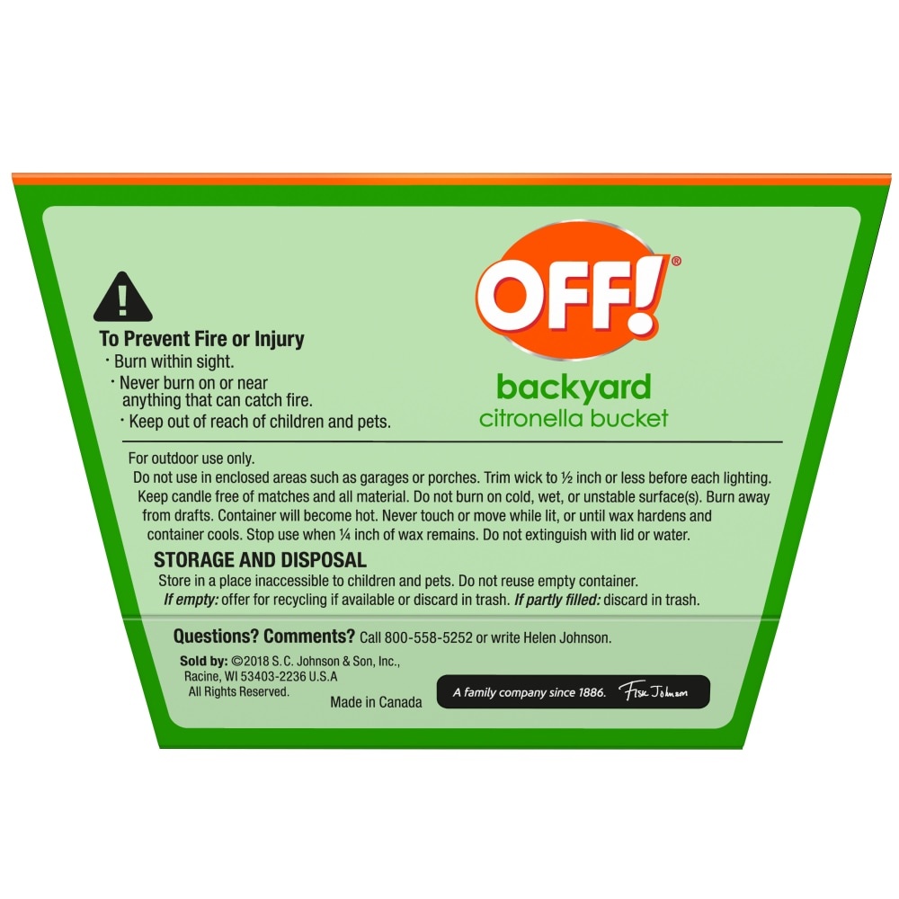 slide 2 of 6, OFF! Scented Citronella Candle, Backyard Outdoor Candle, 18 oz, 1 ct, 1 ct
