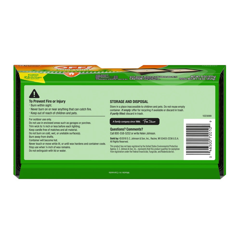 slide 4 of 6, Off! Citronella Candle Bucket Twin Pack, 2 ct; 18 oz