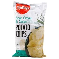 Raley's Sour Cream And Onion Chips 9.5 Oz