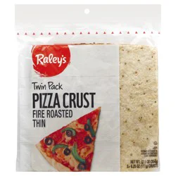 Raleys Raley's Twin Pack Fire Roasted Thin Pizza Crust 12.5 Oz