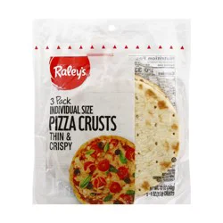 Raleys Raley's Individual Thin Pizza Crusts 3 Pack 3-4 Oz