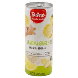 Raley's Purely Made Lemon & Ginger Green Tea 8.45 Oz