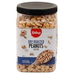 Raley`s Dry Roasted Salted Peanuts 35 Oz