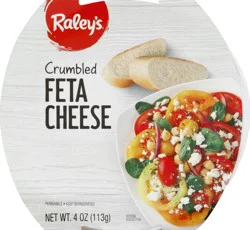 Raleys Raley's Feta Cheese, Crumbled 4 Oz