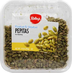 Raley's Roasted No Salt Pepitas 10 Oz
