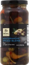 Nob Hill Trading Co. Mediterranean Spiced Blend Olives With Peppers & Fresh Herbs, Antipasto Olives 16 Oz
