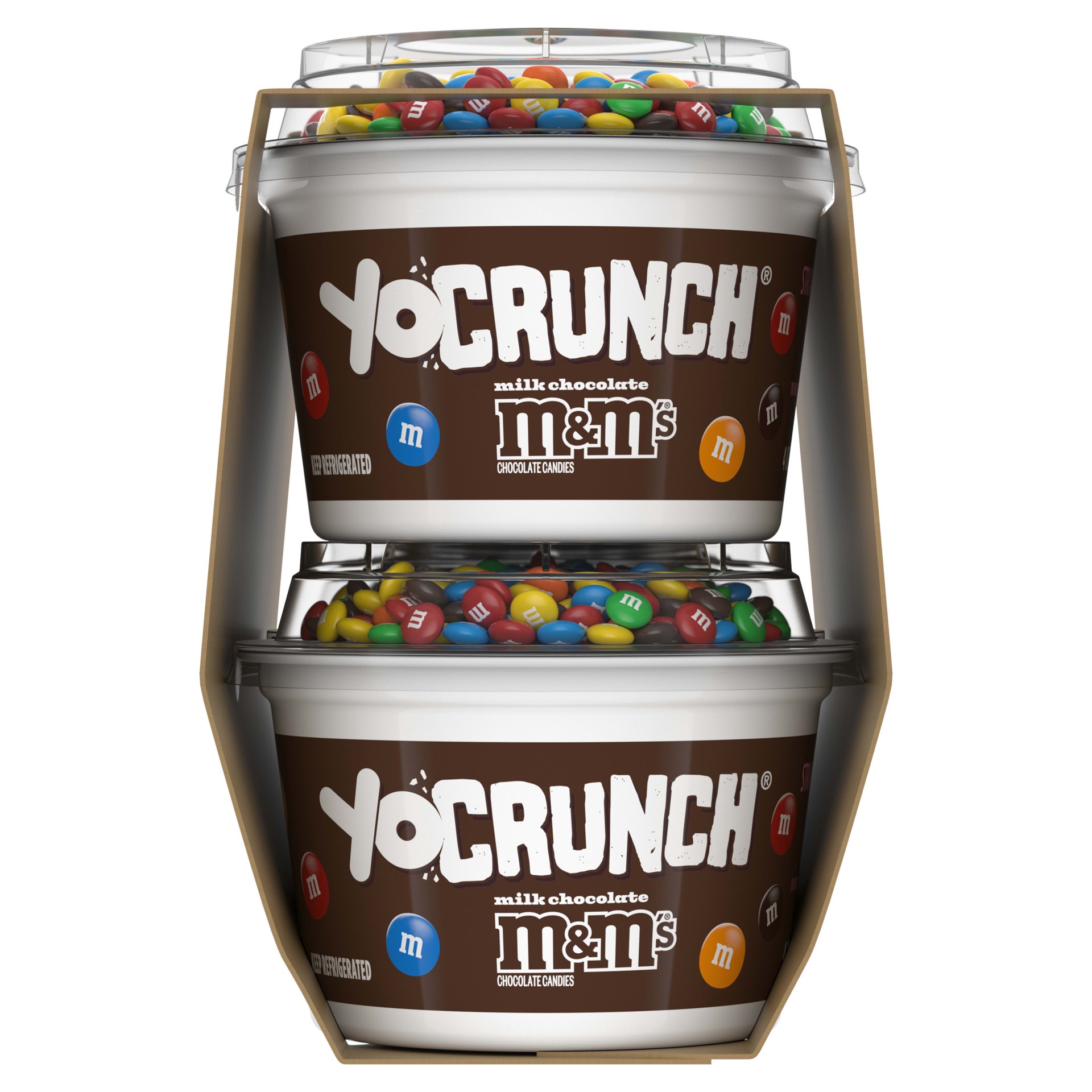 slide 5 of 5, YoCrunch Strawberry Low Fat Yogurt with Mini M&Ms(R), 4 Ct, 4 OZ Yogurt Cups, 4 ct