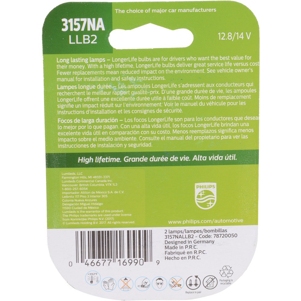 slide 2 of 2, Philips Longerlife Miniature 3157Nallb2, 2 ct