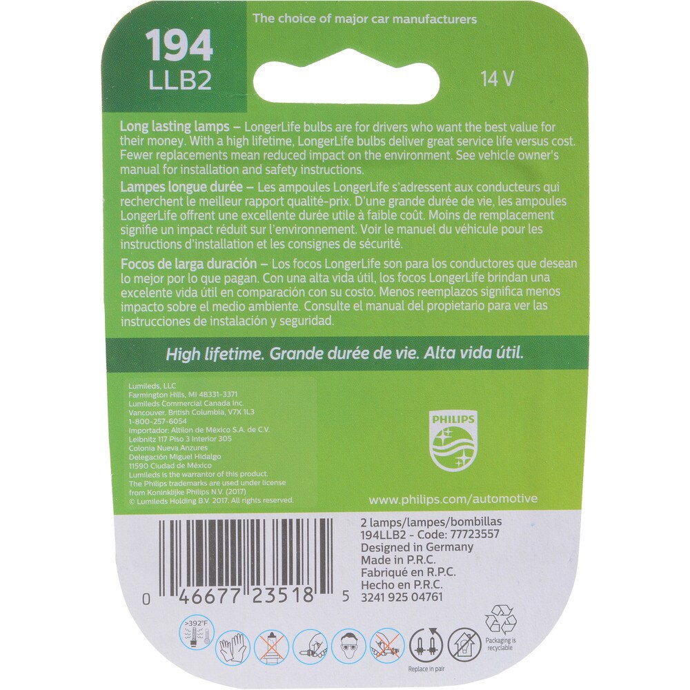 slide 2 of 2, Philips Longerlife Miniature, 2 ct