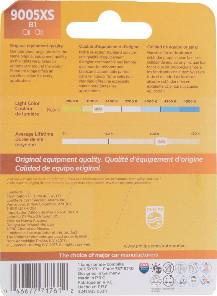 slide 2 of 2, Philips Standard Headlight 9005Xsb1, 1 ct