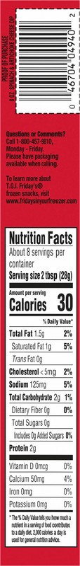 slide 2 of 5, TGIF TGI Fridays Spinach & Artichoke Cheese Dip Frozen Snack, 8 oz Box, 8 oz
