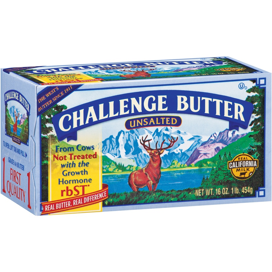 slide 2 of 3, Challenge Dairy Unsalted Butter, 1 lb