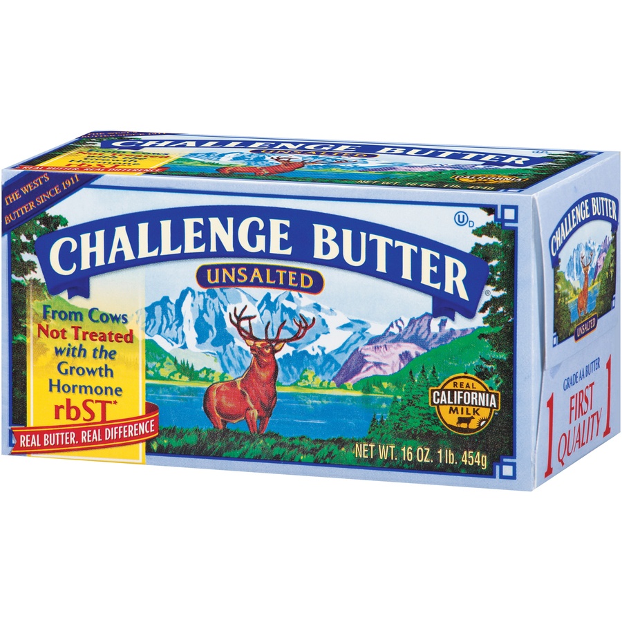 slide 3 of 3, Challenge Dairy Unsalted Butter, 1 lb