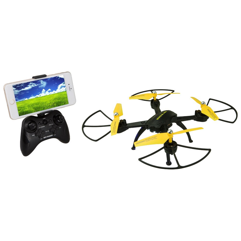 slide 1 of 1, Sky Rider X-11 Stratosphere Quadcopter Drone with Wi-Fi Camera - Black, 1 ct, 1 ct