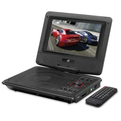GPX PD701B Portable DVD Player - Black, 7 in