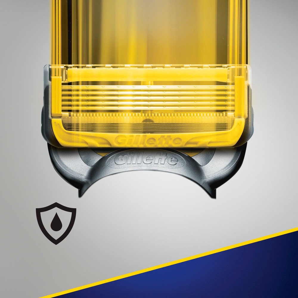 slide 8 of 9, Fusion5 ProGlide Shield Razor Refills for Men, 8 Razor Blade Refills for FlexBall Razor Handle, 2x Lubrication, Precision Trimmer for Men, 8 ct