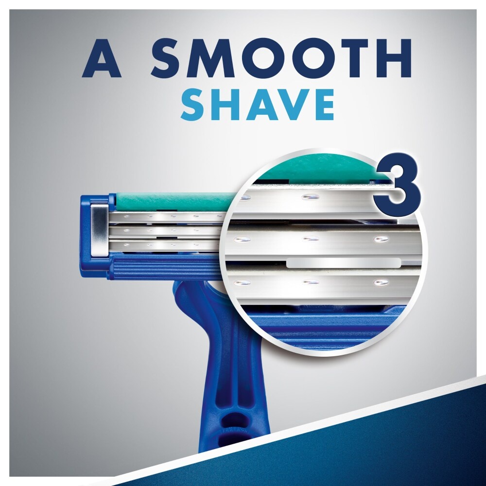 slide 4 of 6, Gillette Sensor3 Simple Men’s Disposable Razors, 12 Count, 12 ct