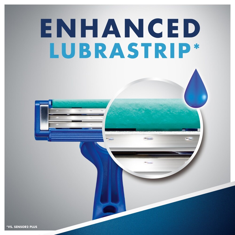 slide 2 of 6, Gillette Sensor3 Simple Men’s Disposable Razors, 12 Count, 12 ct