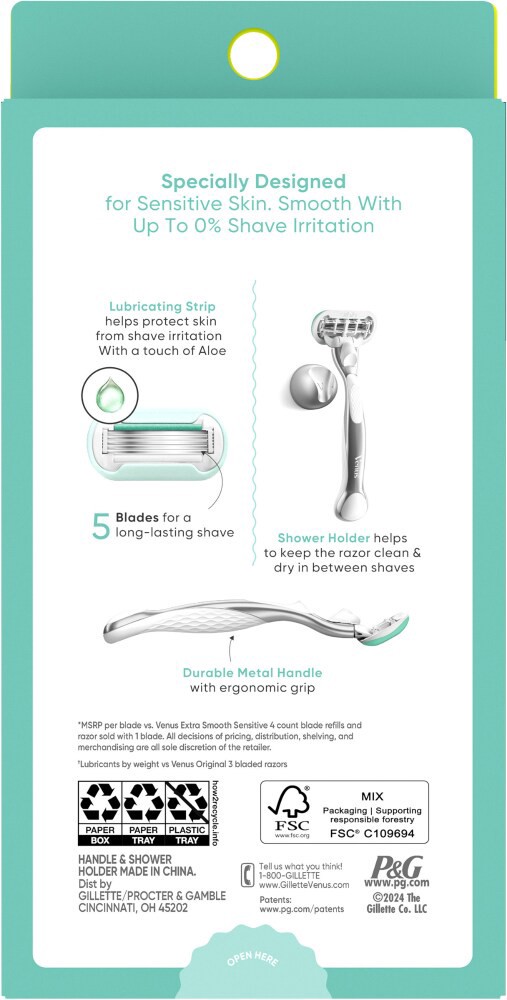 slide 2 of 2, Venus Female Premium Razor, 5 ct