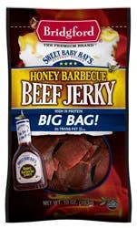 Bridgford Honey Barbecue Beef Jerky Big Bag 10 oz