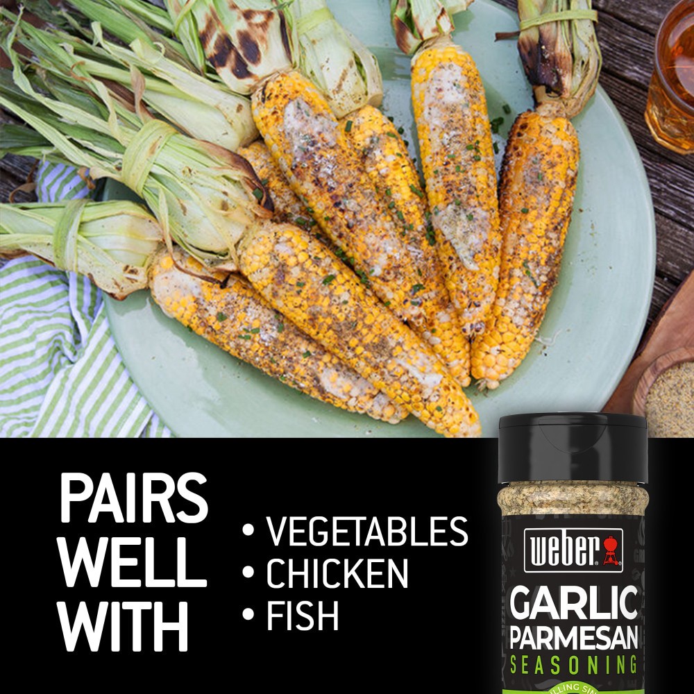 slide 4 of 6, Weber Garlic Parmesan Seasoning, Gluten Free, 2.6 oz, 2.6 oz