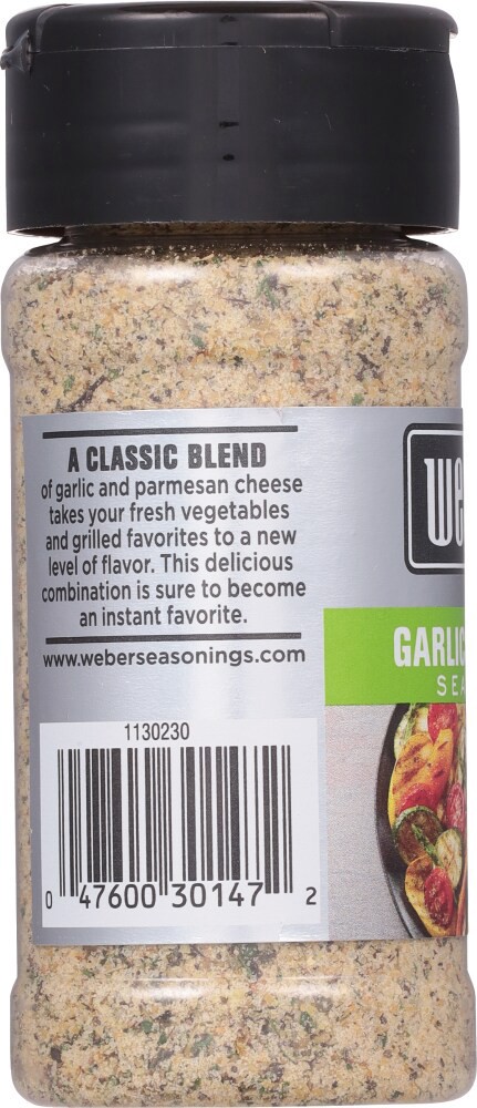 slide 6 of 6, Weber Garlic Parmesan Seasoning, Gluten Free, 2.6 oz, 2.6 oz