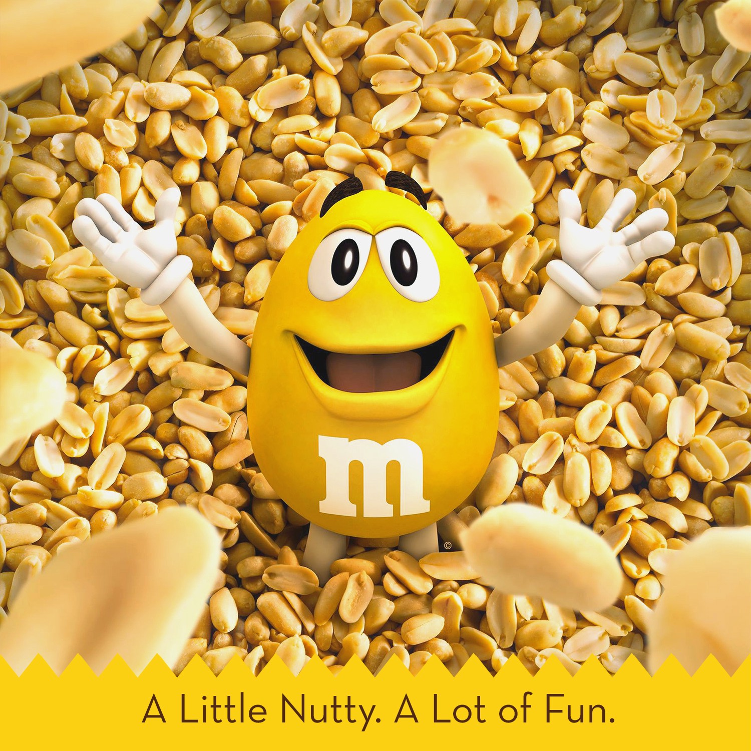 slide 3 of 7, M&M's Peanut Chocolate Candy Party Size Bag, 38 oz