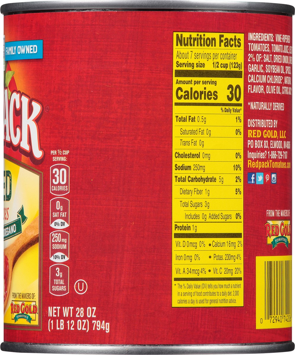 slide 5 of 10, Redpack Tomato Diced Italian, 28 oz