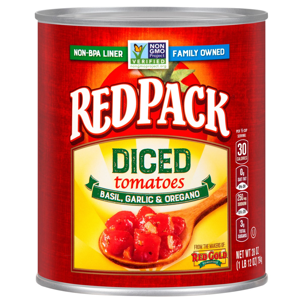 slide 1 of 10, Redpack Tomato Diced Italian, 28 oz