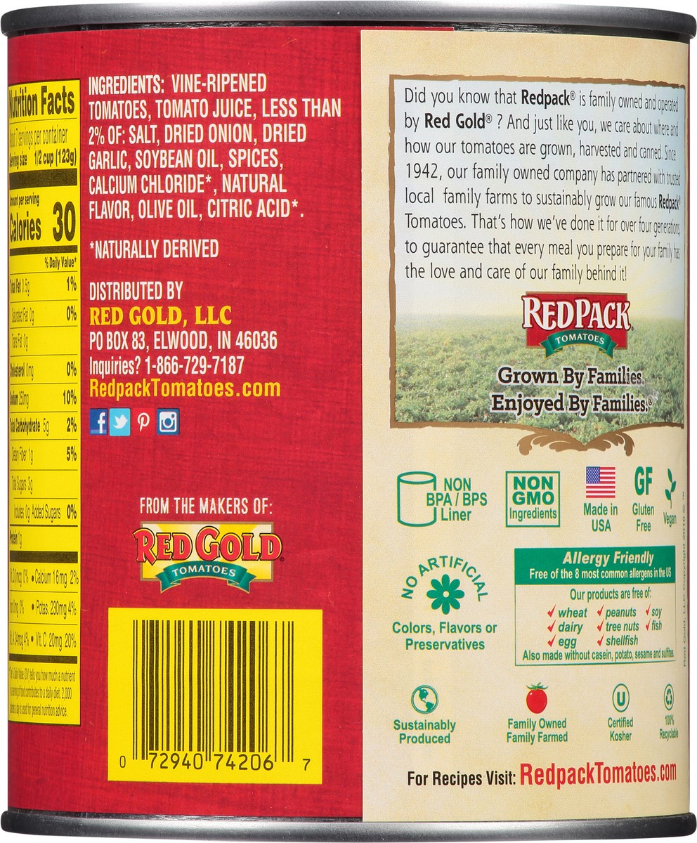 slide 9 of 10, Redpack Tomato Diced Italian, 28 oz