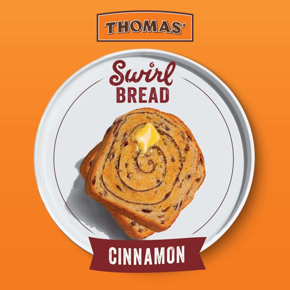 slide 5 of 5, Thomas' Cinnamon Swirl Bread, 16 oz, 1 lb