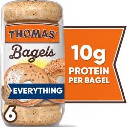 Thomas' Everything Bagels, 6 count, 20 oz