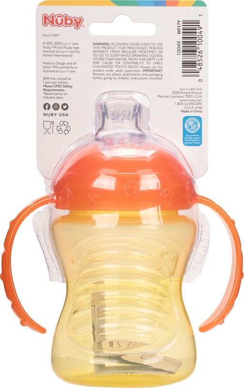 slide 2 of 4, Nuby 4m+ Grip N' Sip Soft Spout Trainer Cup 1 ea, 1 ct