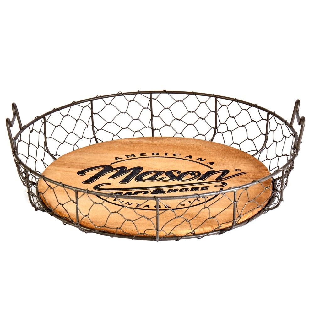 slide 1 of 1, Mason Craft & More Wire Bread Basket - Brown, 14 x 5 in