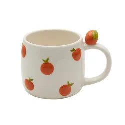 Tabletops Gallery® 18oz All Over Orange Mug, 1 ea