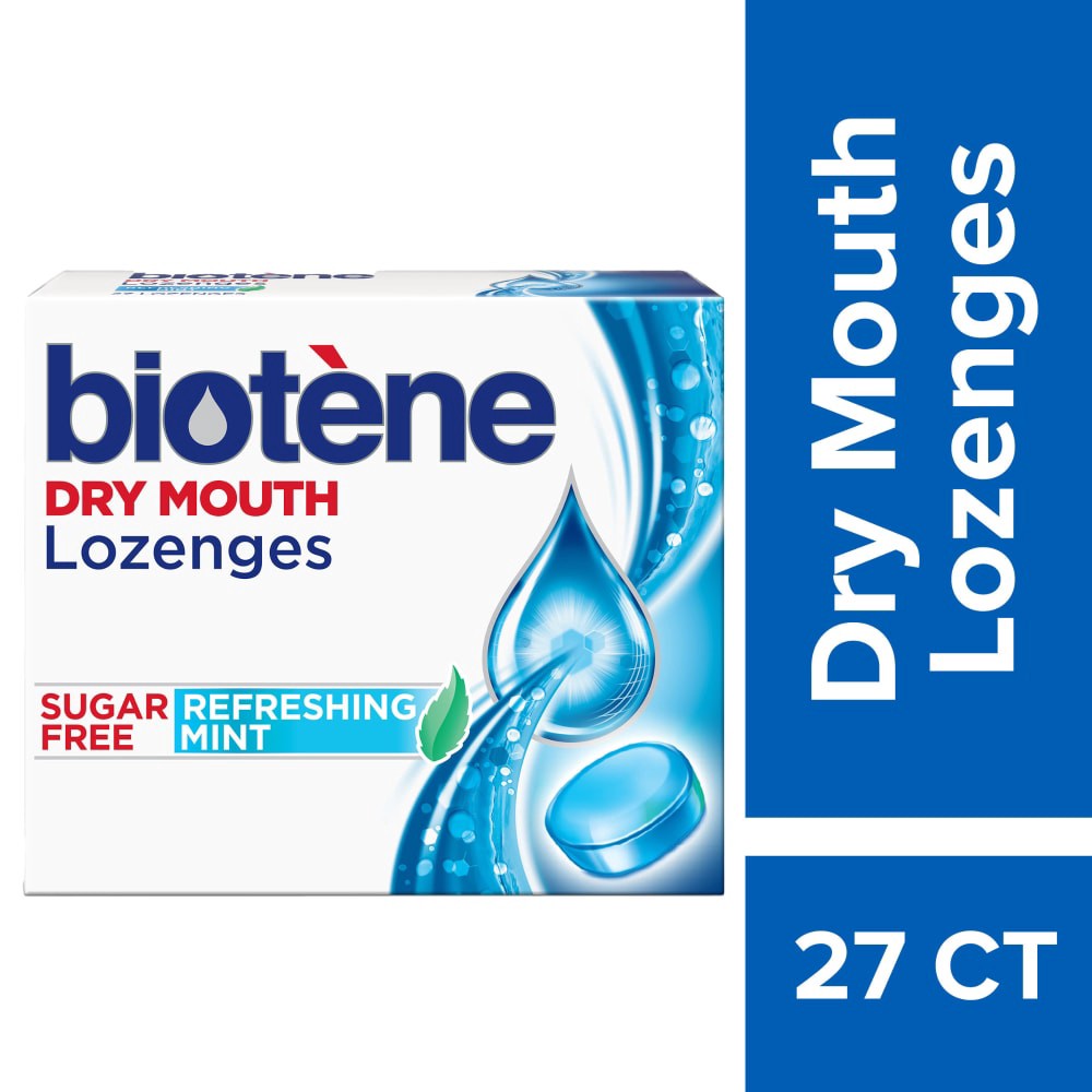 slide 3 of 3, Biotène Sugar Free Dry Mouth with Xylitol Refreshing Mint Lozenges 27 ea, 27 ct