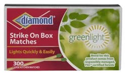 Diamond Matches Strike On Box - 300 Count