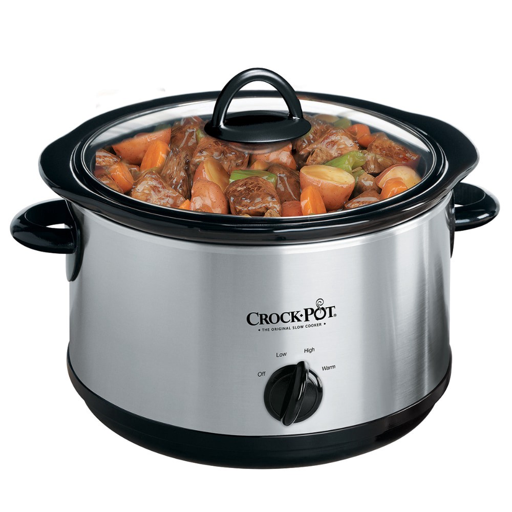 slide 2 of 2, Crock-Pot Slow Cooker With Little Dipper Warmer - Silver, 1 ct