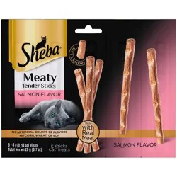 SHEBA Meaty Tender Sticks Soft Cat Treats Salmon Flavor