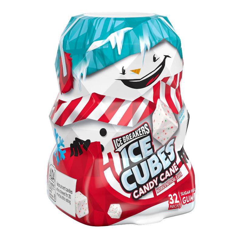 slide 1 of 6, Ice Breakers Holiday Ice Cubes Gum Snowman - 2.6oz, 2.6 oz