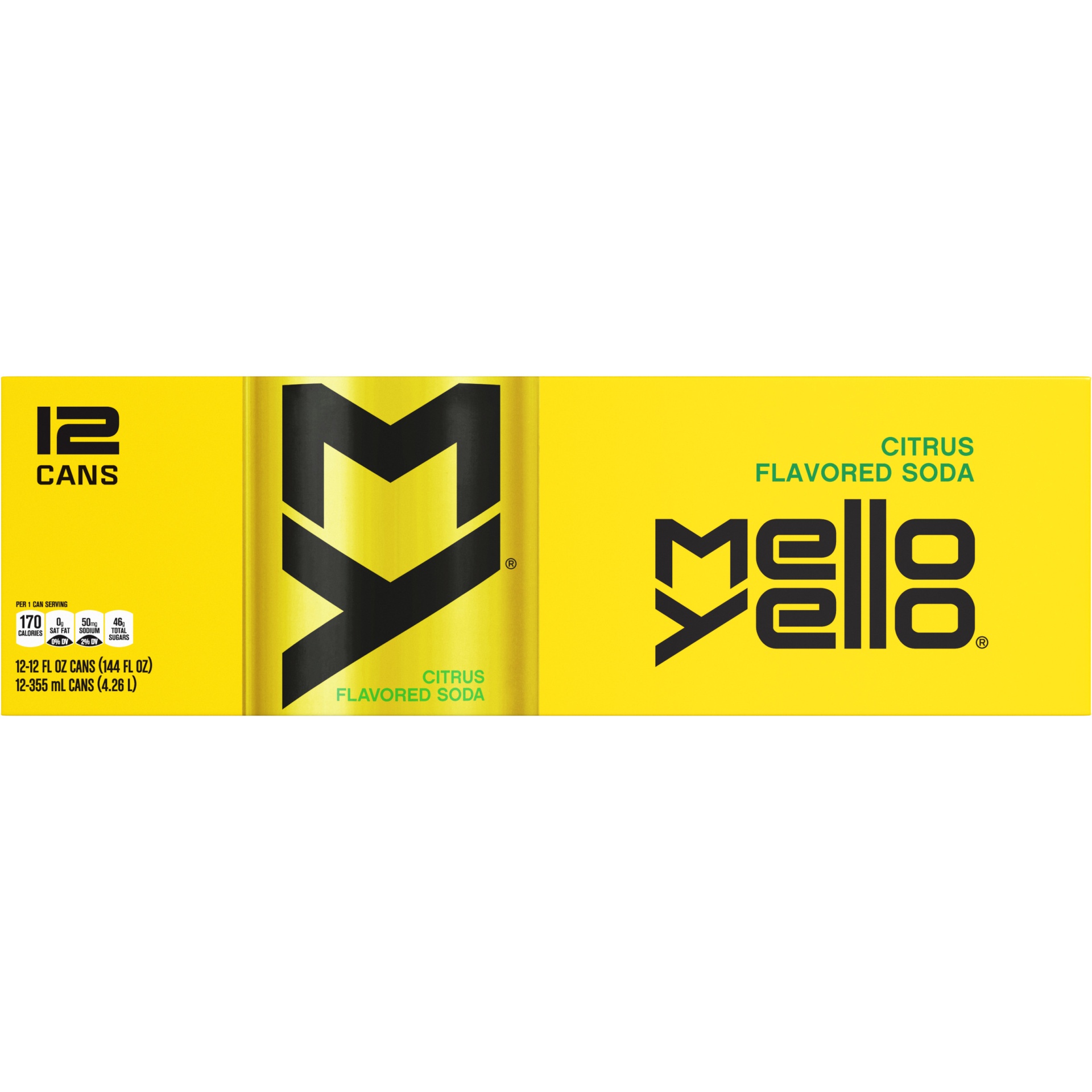 slide 2 of 10, Mello Yello Citrus, 12 ct; 12 fl oz