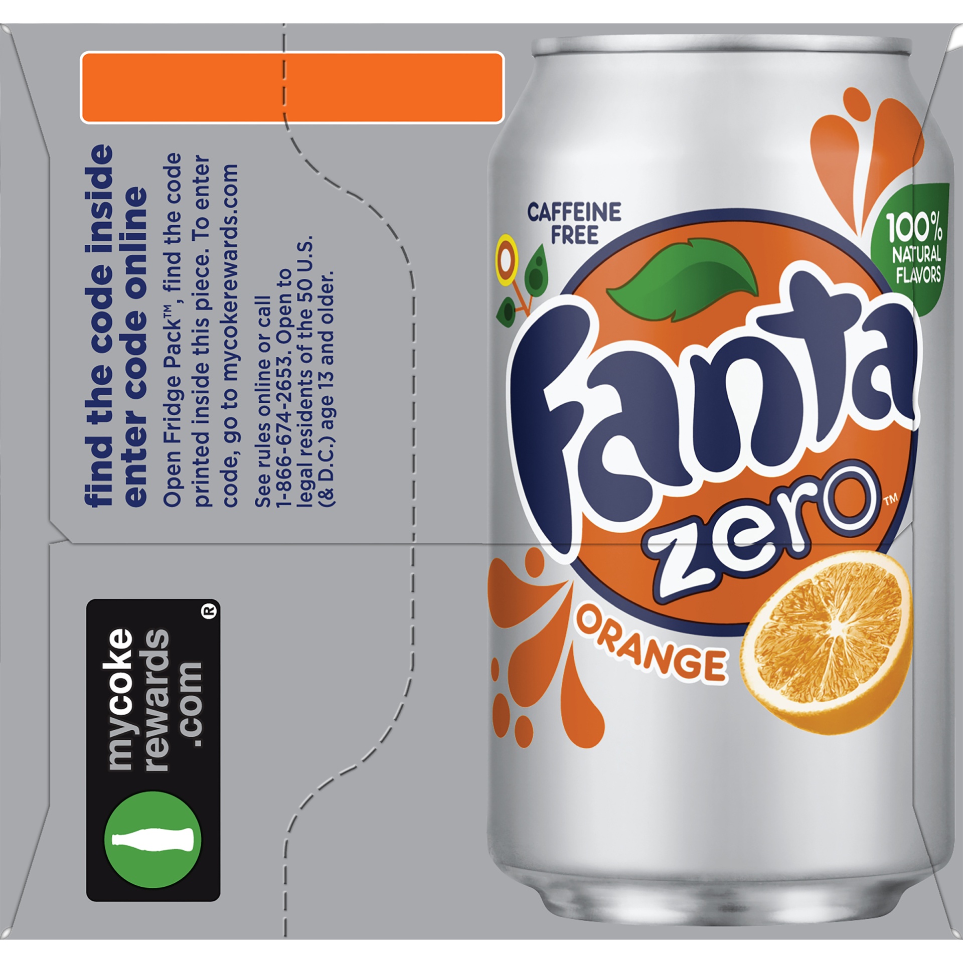 slide 5 of 8, Fanta Orange Zero Sugar Fridge Pack Cans, 12 ct; 12 fl oz