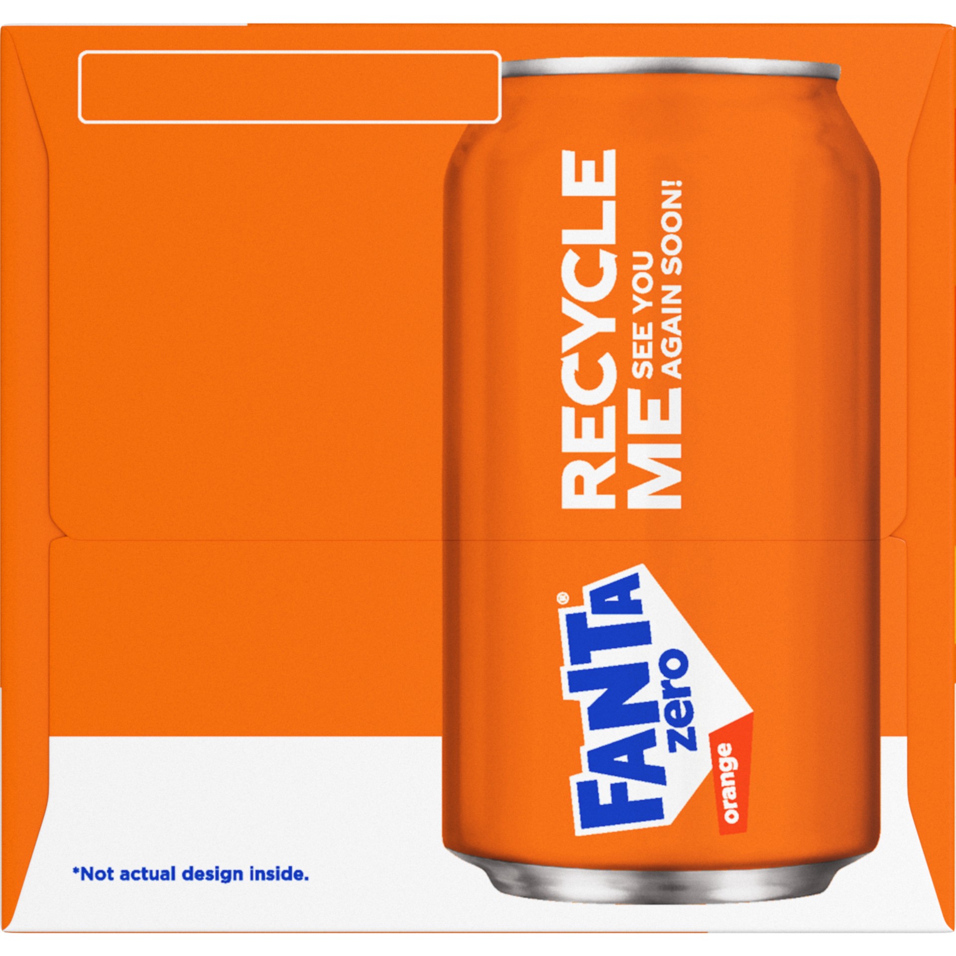 slide 5 of 5, Fanta Orange Zero Sugar Fridge Pack Cans, 12 fl oz, 12 Pack, 12 ct; 12 fl oz