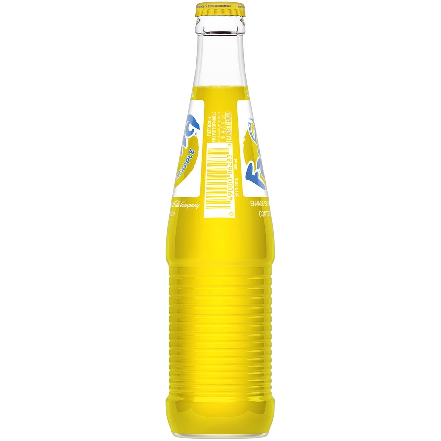 slide 2 of 3, Fanta Pineapple Mexico Glass Bottle, 355 mL, 12 fl oz