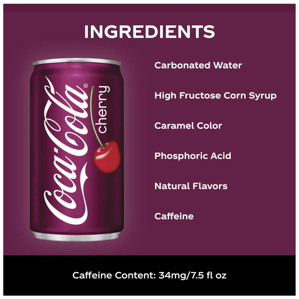 slide 2 of 5, Coca-Cola Cherry Cans- 6 ct, 6 ct