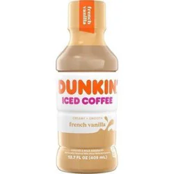 Dunkin Donuts Iced Coffee French Vanilla
